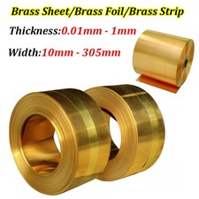 0.01mm - 1mm Thick Brass Sheet/Brass Foil/Brass Strip Various Sizes Available