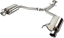 Dual 3.75 Muffler Tip Axle Catback Exhaust System For 06-13 Lexus Is250350 V6