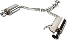 DUAL 3.75" MUFFLER TIP AXLE CATBACK EXHAUST SYSTEM FOR 06-13 LEXUS IS250/350 V6