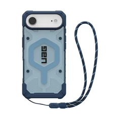 UAG iPhone Air Case Pathfinder Clear + Wrist Lanyard Bundle - For MagSafe, Blues