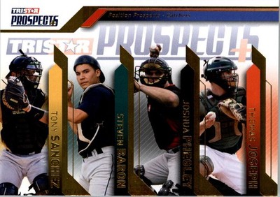 2009 TRISTAR Prospects Plus Gold #87 Tony Sanchez/Baron/Joshua Phegley/Joseph/50