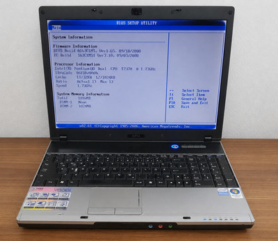 MSI CR601 MS-163C Notebook Intel T2370 1024MB Firewire USB DVD RW WLAN uvm.
