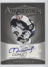 2005-06 Upper Deck Artifacts Auto-Facts Silver 36/50 Ruslan Fedotenko Auto 0a1