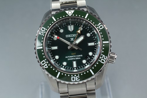 [w/Box, Paper] Seiko Prospex GMT 6R54-00D0 SBEJ009 Automatic Green Diver's Watch