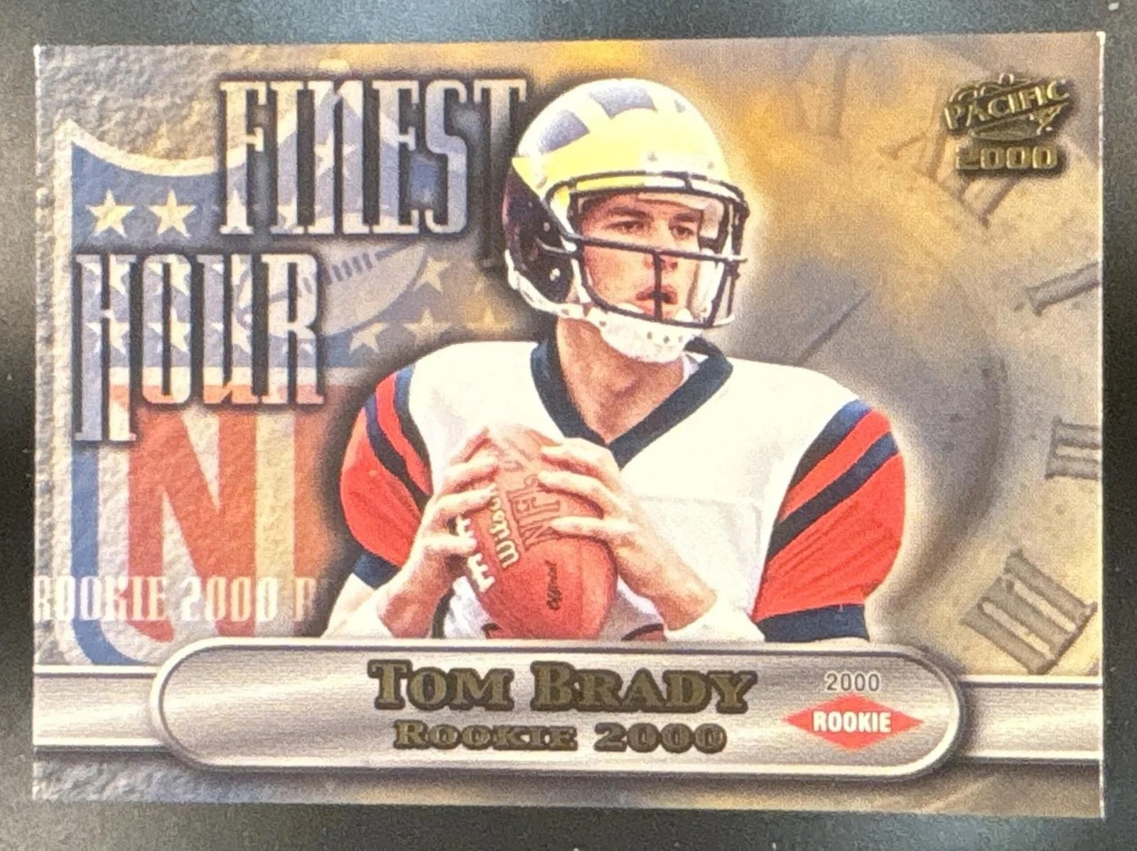 2000 Pacific Tom Brady Finest Hour #15 RC Michigan Wolverines