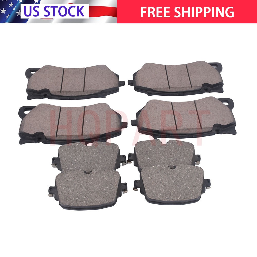 Front & Rear Brake Pads For 2018 2019 2020 2021 Lamborghini Urus