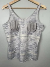 Ruby Ribbon Camouflage Camisole Shaping Shapewear Camo Cami Tank Top Size 42