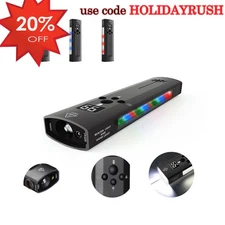 Pro Flat EDC Flashlight with LED Light UV and Laser 2000 Lumens W/RGB Side Light