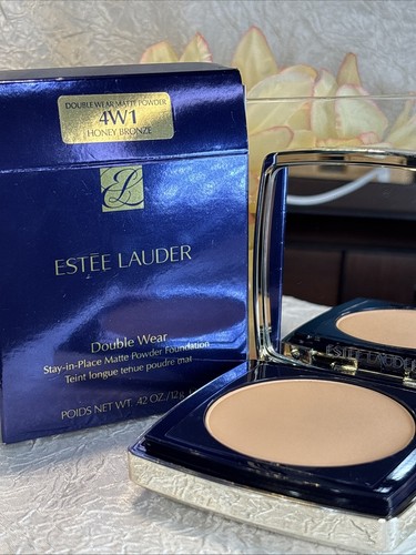 Estee Lauder Double Wear Powder Makeup Foundation 4W1 Honey Bronze - FS NIB Free