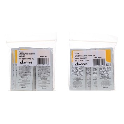 Davines NaturalTech Nourishing Shampoo Sachet 12 Pack & Conditioner Sachet 12