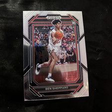 Panini Prizm Draft Picks Rookie Ben Sheppard #34 Belmont Bruins Basketball Card. rookie card picture