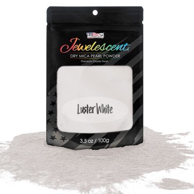 Luster White Mica Pearl Powder 3.5oz Cosmetic Grade Resin Soap Slime Makeup Art