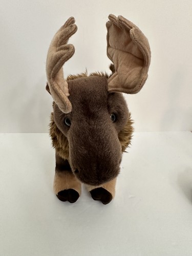 Juguete de peluche AURORA Miyoni ALCE marrón peluche animal grande 2018 excelente en excelente estado - Imagen 2 de 8