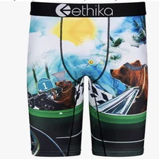  ETHIKA "GOOD DAY"  BEAR STAPLE BOXER BRIEF MEN'S SIZE LARGE NWT