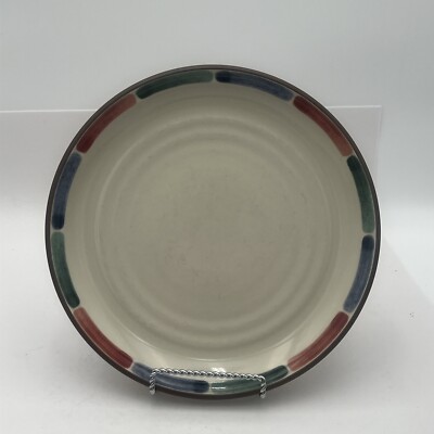 ONE Noritake 10  Dinner Plate Warm Sands 8472 Stoneware Oven Safe DISC Pattern 