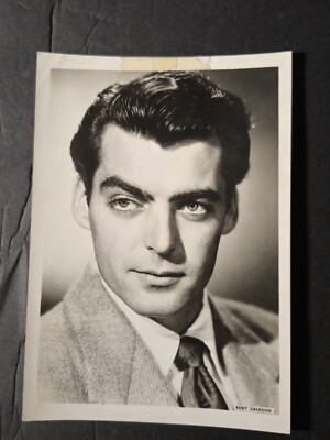 RARE 1940s VINTAGE ORIGINAL 5×7 RORY CALHOUN HEAD SHOT CLOSEUP AUDITION PHOTO