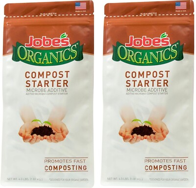 Jobe's 09926 4 lb Organic Compost Accelerator Starter Maker - Quantity 2 Bags