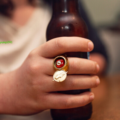 DC The Flash Barry Allen Anime Cosplay Ring Flap Adjustable Jewelry Gift Collect