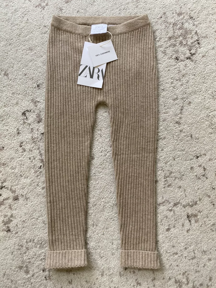 Zara Baby Kids Boy Girl Kids 100% Cashmere Tan Brown Ribbed