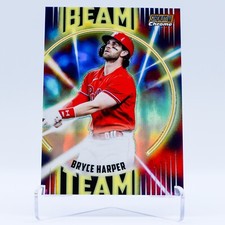 2022 Topps Stadium Club Chrome Bryce Harper Beam Team Gold /50 #BT-2