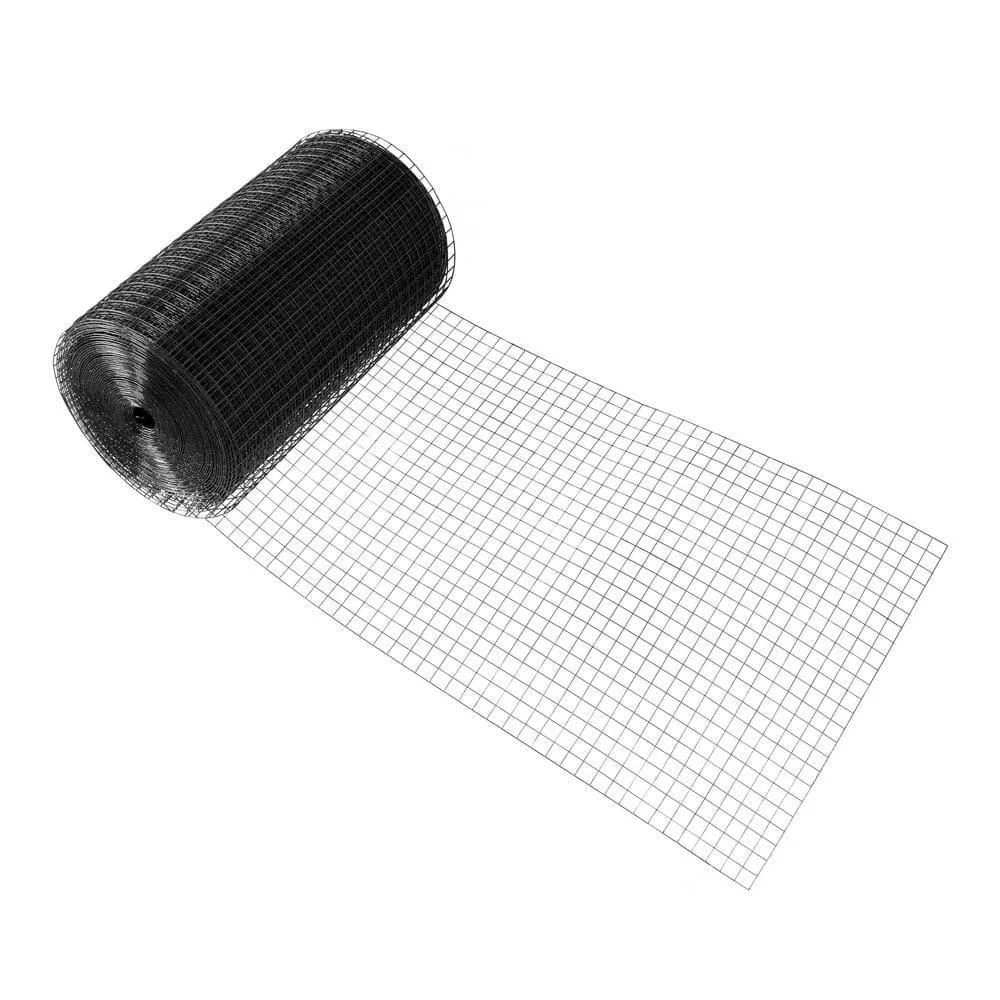 6 Ft. X 50 Ft. 16 Gauge Black PVC Coated Welded Wire Fence 1 In. X