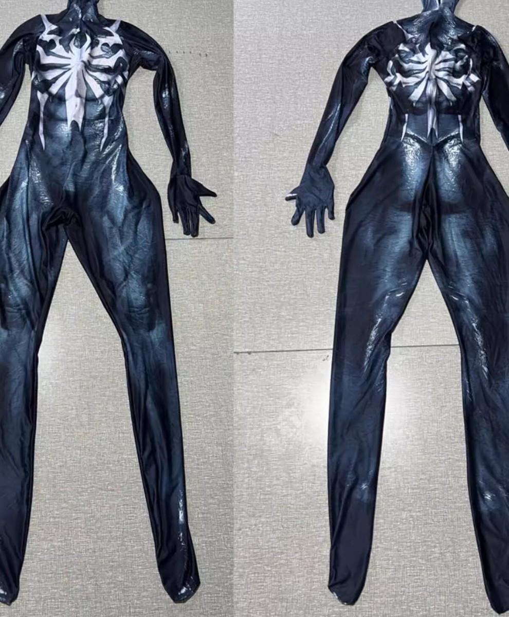Venom Symbiote Jumpsuit Spider-Man Cosplay Costume