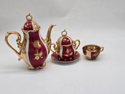 Rieber Bavaria a Tet Mock Set Roth Gold tea set