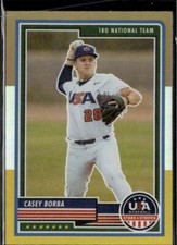 2023 Panini USA Baseball Stars & Stripes #3 Casey Borba BSG Prizm