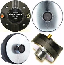 DEURA 2000W Titanium Compression 1.35" Screw-On Horn Driver Tweeter PAIR SET