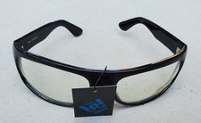 NEW Original KD's Sunglasses  2045 Clear lens Black Wrap frame Motorcycle 