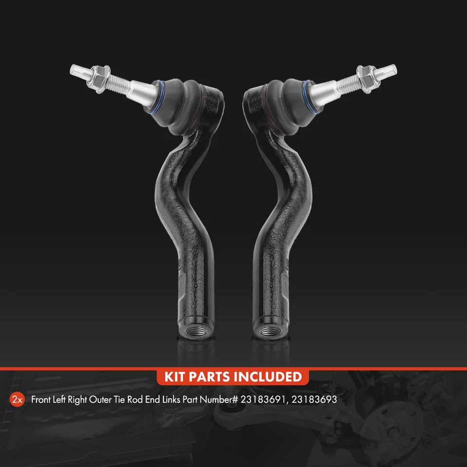 2x Nuevo extremo de barra de amarre exterior izquierdo y derecho para Cadillac CT6 2016 2017 2018 2019 2020 Foto 2 de 4