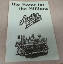 1924 ?  AUSTIN SEVEN 7  Motor for the Millions Sales Booklet