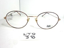 Vtg 80s LOGO AEROLINE 843 Eyeglass Frame YL/TOR Tortoise LTQ-38 