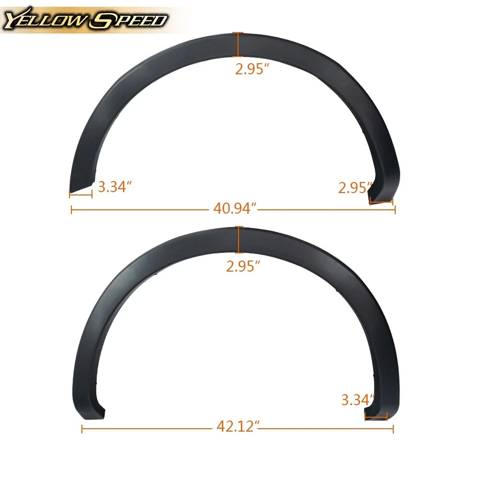F150 F-150 2009-2014 Styleside estilo de fábrica guardabarros llamaradas 4 piezas aptas para Ford F150 F-150 Foto 2 de 4