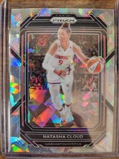 2023 Panini WNBA Prizm Natasha Cloud Cracked Ice Prizm #106 Washington Mystics