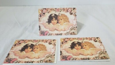 3 Olympia Angel cards Victorian Style Blank Note Cards