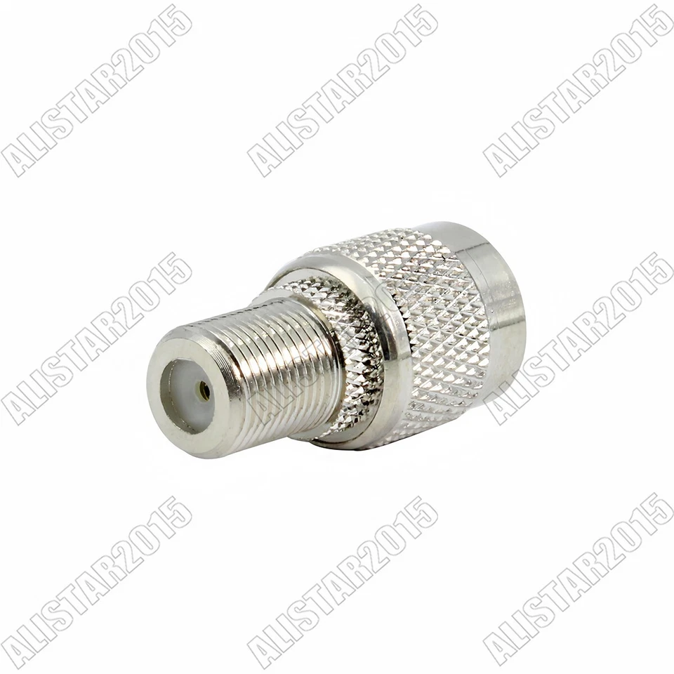 1x TNC Male Plug to F Type Female Jack M/F Straight Adapter Coax Cable Connector - Image 3 of 4