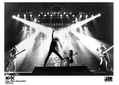 AC/DC - Promo Live Photo 1980's - Hells Bells - Angus Young - Brian Johnson