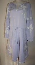 Tory Burch Sadie Embroidered Peasant Dress in French Lavender size 4 NWT
