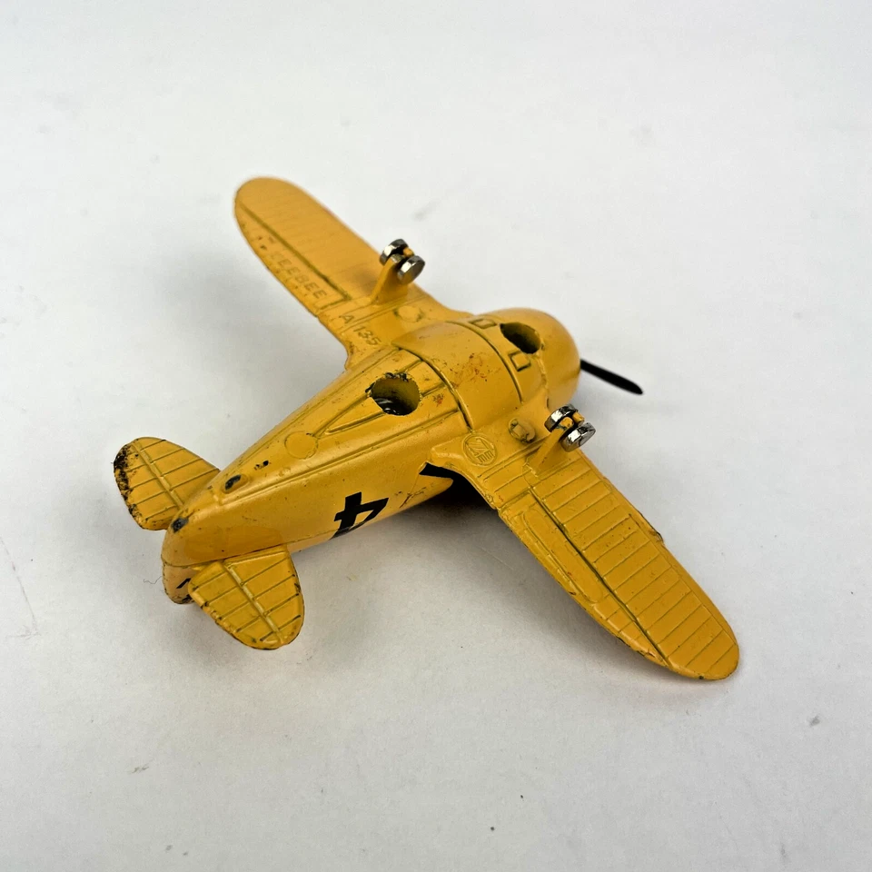 Avión diecast vintage Zylmex Gee Bee Racer AJ35 - amarillo/negro NR77V Foto 3 de 3