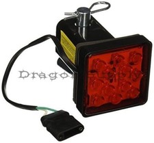 New 2 Trailer Hitch Cover With 12 Led Brake Light Tube Cover W Pin