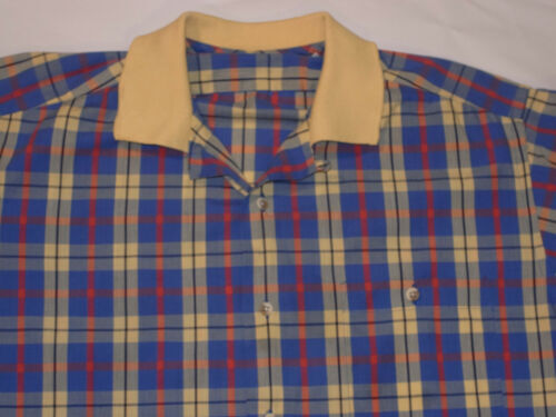 Vintage 1950s-60s Pennleigh Loop Collar Shirt Mens 15.5-33 Medium 
