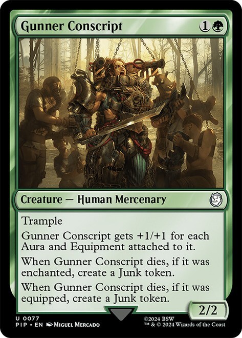 Gunner Conscript [Universes Beyond: Fallout] MTG