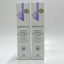 Derma E Advanced Peptide and Flora-Collagen Serum, 2 oz.     (Pack 2)