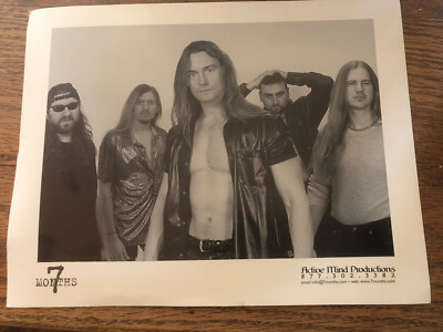 7 Months Metal Group Rare VNTG 10x8 Press Photo