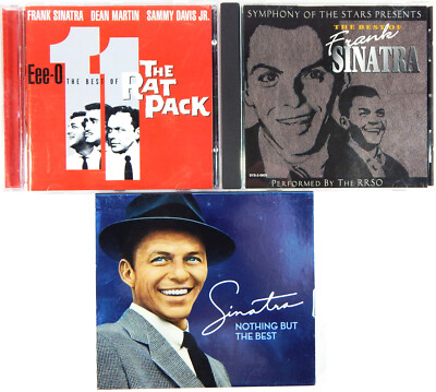 LOT of 3 CDs FRANK SINATRA & THE RAT PACK DEAN MARTIN SAMMY DAVIS JR JAZZ BAND