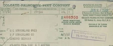 1948 Colgate-Palmolive-Peet Company Jersey City NJ Shampoo Soap Etc. Invoice 370
