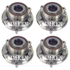 Front & Rear Wheel Bearing & Hub Assembly Kit Timken For Cadillac XTS AWD 13-16