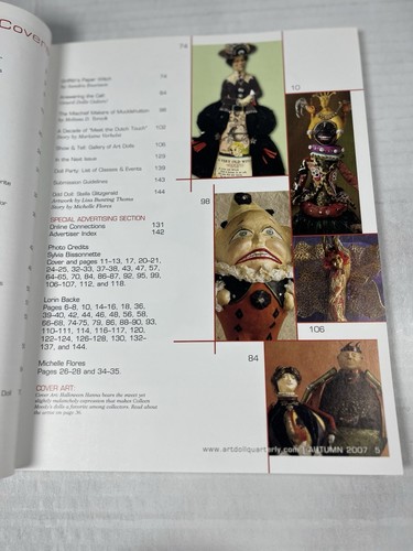 Art Doll Quarterly Autumn 2007 Gourd Dolls Sandra Evertson Christopher Malone - Picture 2 of 5