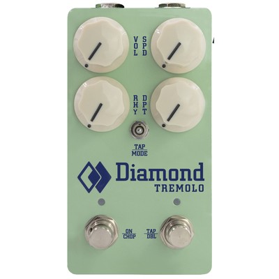 Diamond Tremolo Optical Tremolo & FET Chopper Guitar Pedal, Surf Green Edition
